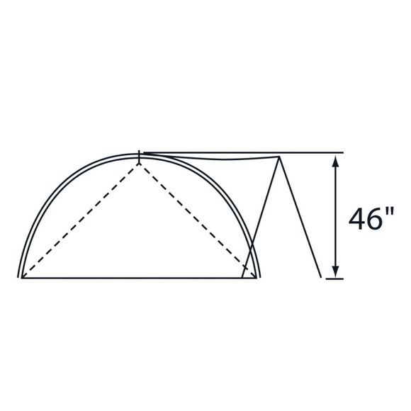 The North Face Summit Series Yellow and Black Tent - Picture 2 of 4